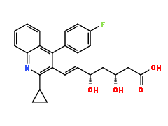 Pitavastatin (containing two pairs of enantiomers)