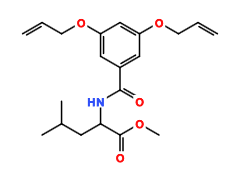 N-3,5-diallyloxybenzoyl-DL-leucine methyl ester